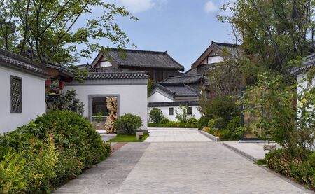 Chinese classical courtyardの写真素材