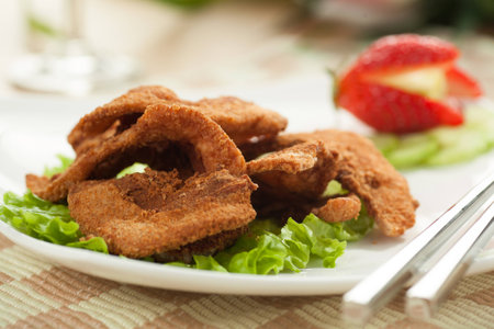 Chinese dish - fried meatの写真素材