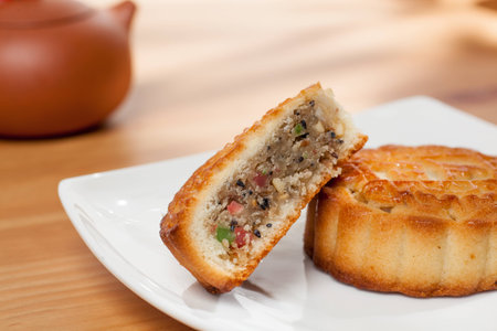 Chinese Moon Festival cakes