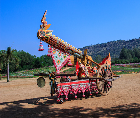 Rocket festival or Boon Bang Fai in Thailandの写真素材