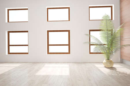 Modern interior design. 3D illustration