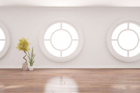 Modern interior design. 3D illustrationの写真素材