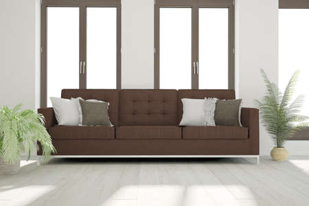 Modern interior design. 3D illustration