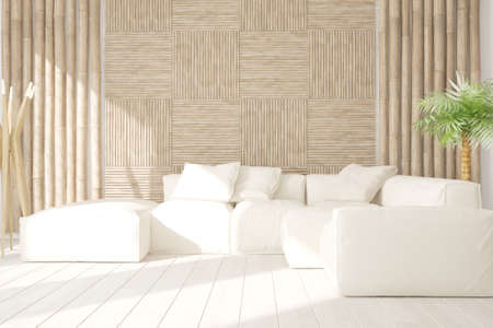 Modern interior design. 3D illustration