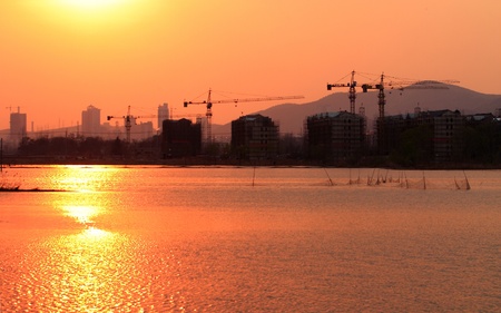 Construction, work site,の写真素材