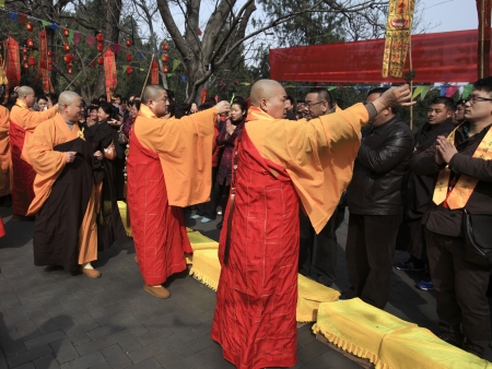 China Anhui Xiaoxian Shengquan temple festival opening ceremony 