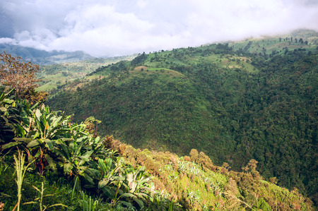 Ecuador as it is the Andes, the sky and bananas