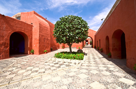 Santa Catalina Monastery, Arequipaの写真素材