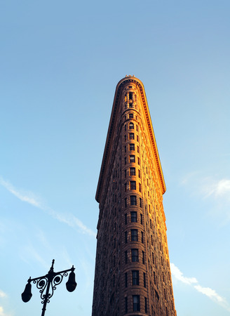 Flatiron - Old Manhattan office building - The Flatiron Building, or Fuller Building, easily recognizable symbol of New York City, is one of the first skyscrapers ever built. It was designed by Chicagoのeditorial素材
