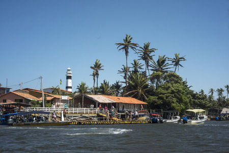 BARREIRINHAS, BRAZIL - 14 JULY 2016: Cabure lighthouse in Lencois National Park is open for tourists 4 hours a dayのeditorial素材