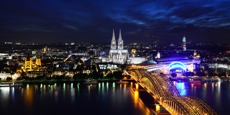 Cologne city panoramaの写真素材