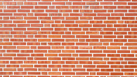 Red brick wall background or texture
