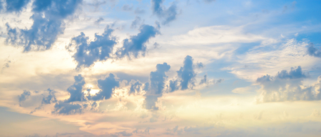 Colorful sky with clouds as background