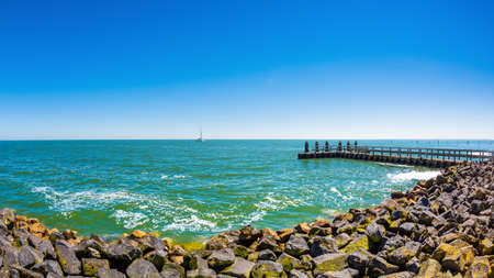 The IJsselmeer in the Netherlands, photographed from near the Vlietermonument
