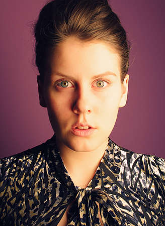 Young woman with beautiful eyesの写真素材