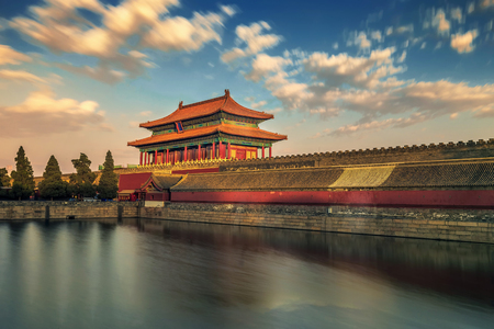 Imperial Palace   under the blue sky and white cloudsのeditorial素材