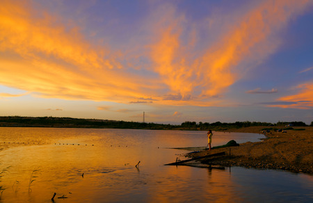 south lake in Xinjiangのeditorial素材
