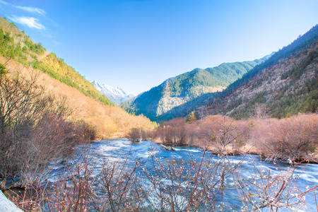 Sichuan, Jiuzhaigou, Chinaの写真素材