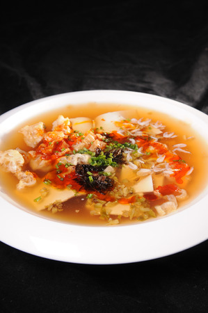 Bean curd soupの写真素材