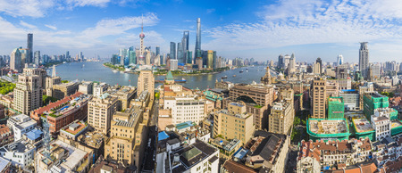 Shanghai Bund, Lujiazui panorama