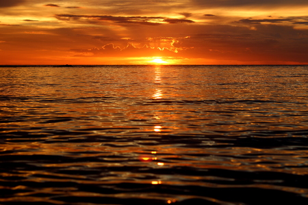 Sunset At Seaの写真素材