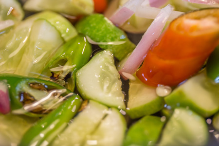 vegetable sauceの写真素材