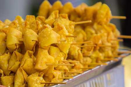 fried dumplingsの写真素材