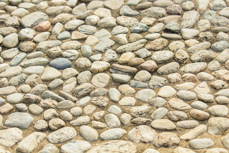 Closeup shot to some part of stone path.の写真素材