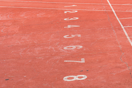Start point of running track.の写真素材