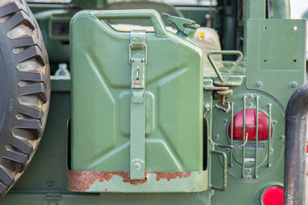 Back of Military car.の写真素材