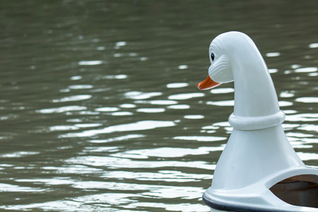 Closeup to head of duck boat.の写真素材