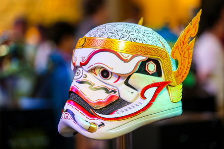 Bangkok, Thailand - 19 December 2015 : Fancy Helmet of Stormtroopers in Starwars 7 : The force awakens at Central world, Bangkok, Thailand.のeditorial素材