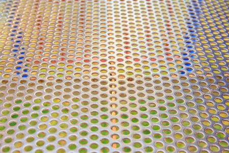 Abstract lines and hole of metal mesh pattern background, texture.