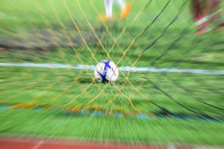 goal football or soccerの写真素材