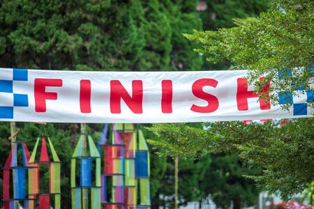 Finish flag for car racing.の写真素材