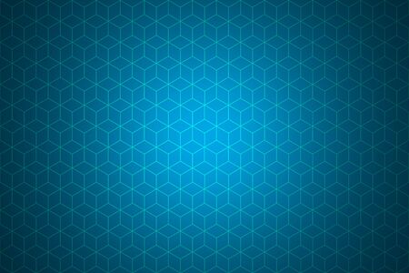 Cube square box or Honeycomb Grid tile with light sky blue background for use as technology...