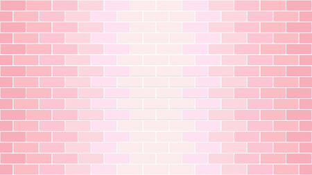 Pastel color brick wall background textured of color pink tone.の写真素材