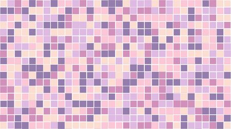 Square grid box or block for background or cell texture. With pastel tone of purple or violet soft color.の写真素材