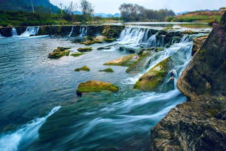 Creek at Anshunの写真素材