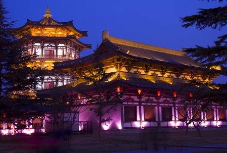 Xi'an Datang Furong garden landscapeのeditorial素材