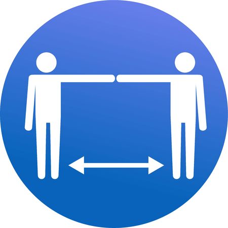 Social Distance Iconsのイラスト素材