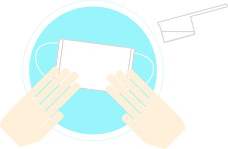 Mask presswashing (detergent for clothing)のイラスト素材