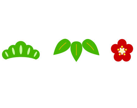 Good luck Shochiku Ume iconのイラスト素材