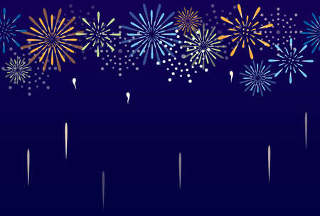 Fireworks Frame Illustrationのイラスト素材