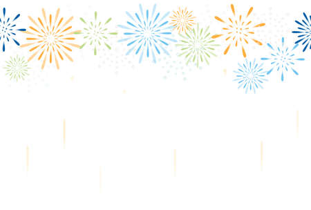 Fireworks Frame Illustrationのイラスト素材