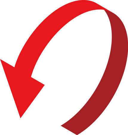 Three-dimensional arrowsのイラスト素材