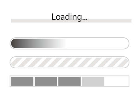 Loading bar illustration