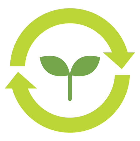 Futaba and recycling markのイラスト素材