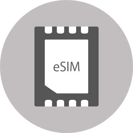 eSIM eSim iconのイラスト素材