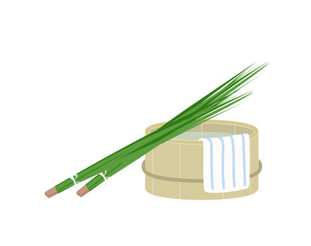 Image illustration of one of the medicinal baths, Shobuyuのイラスト素材